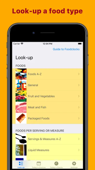 Foodclocks سکرین شاٹس