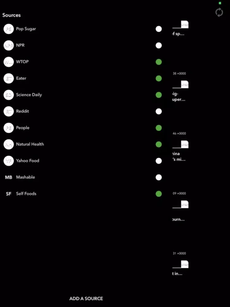 Grub News - Food, Restaurant, and Travel Newsfeed iPad  Screenshots