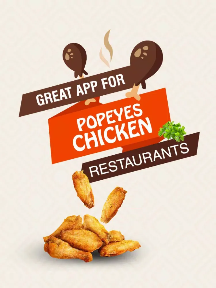 Zrzuty ekranu Great App for Popeyes Chicken Restaurants iPad 