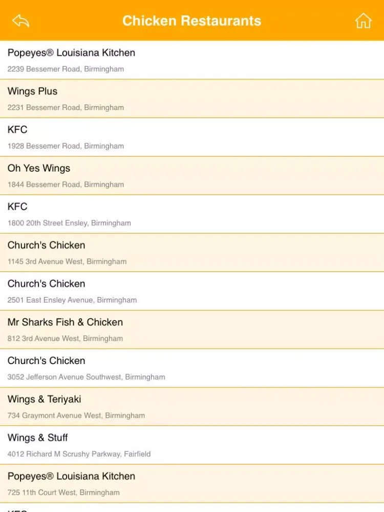 Zrzuty ekranu Great App for Popeyes Chicken Restaurants iPad 