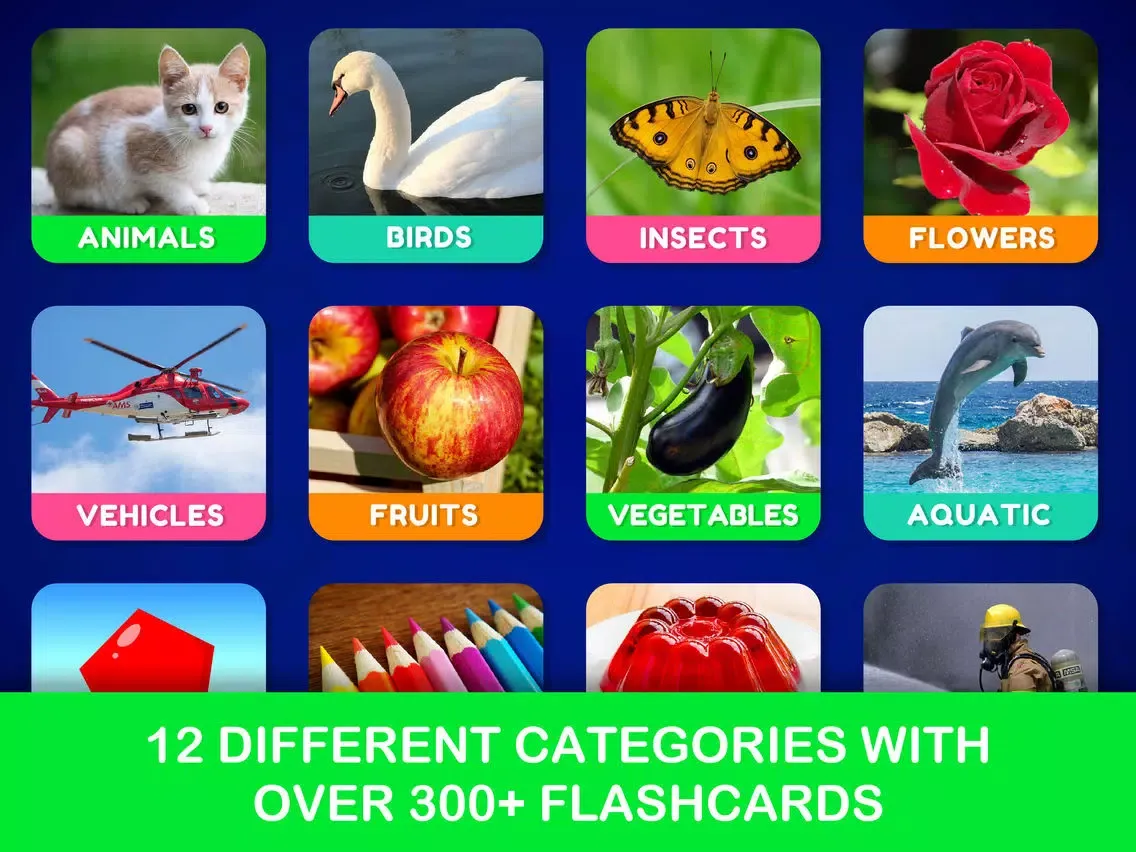 Toddler Baby Kids Flash Cards iPad  स्क्रीनशॉट
