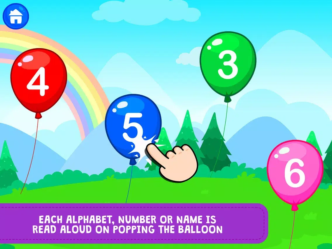 Ảnh chụp màn hình của Pop the ABC Balloons iPad 