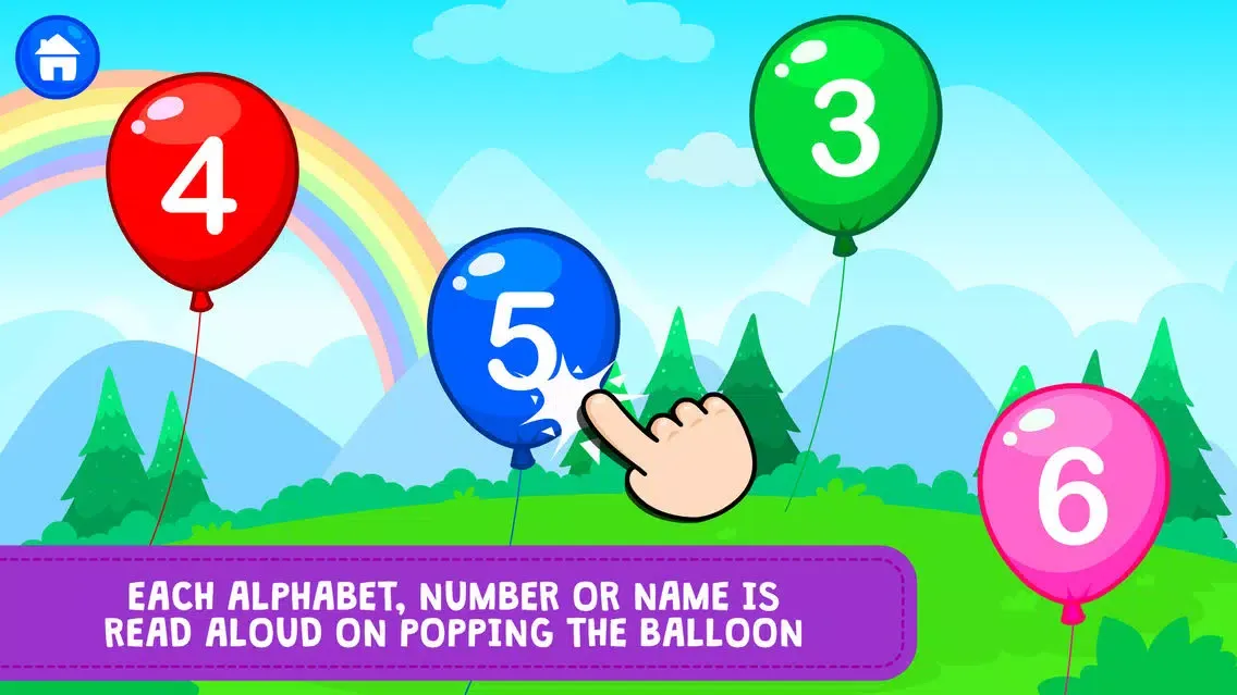 Ảnh chụp màn hình của Pop the ABC Balloons