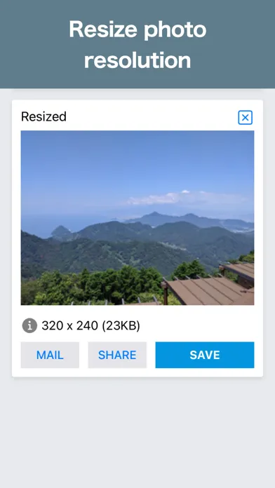 Photo Resizer: resize image应用截图