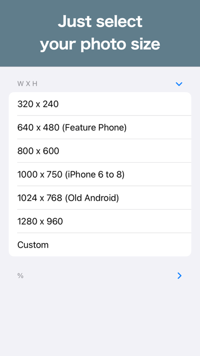 Photo Resizer: resize image应用截图