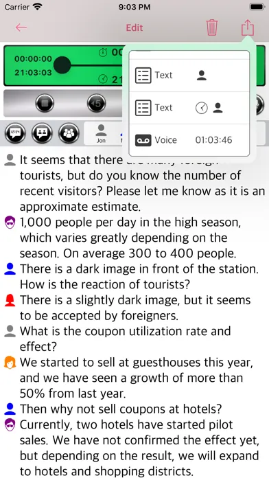 Zrzuty ekranu Voice + Notes