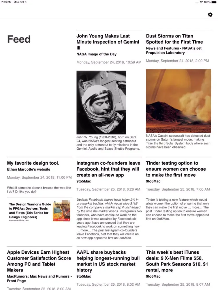 Grouper Feed iPad 应用截图