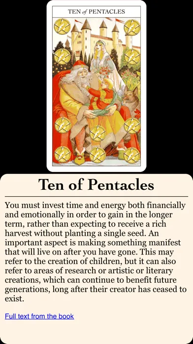 Capturas de tela do Beginner's Guide to Tarot