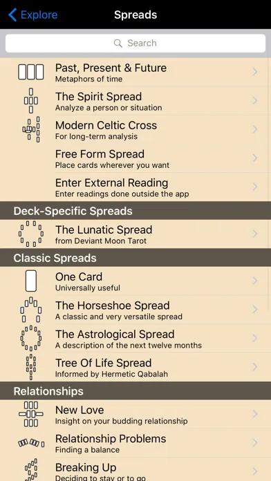 Deviant Moon Tarot Screenshots