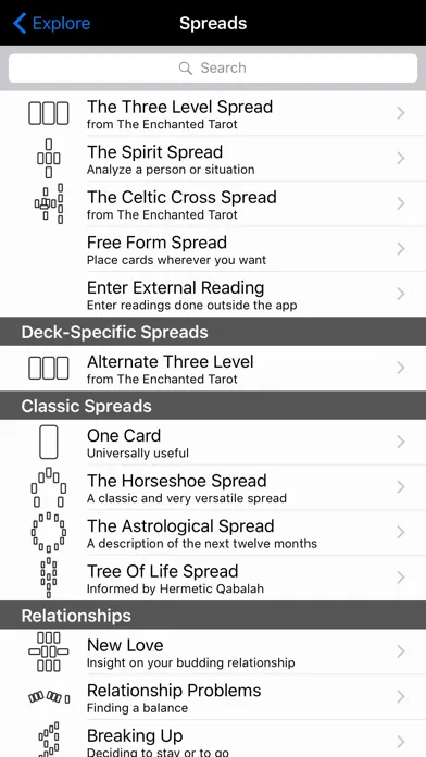 Captures d'écran de Enchanted Tarot