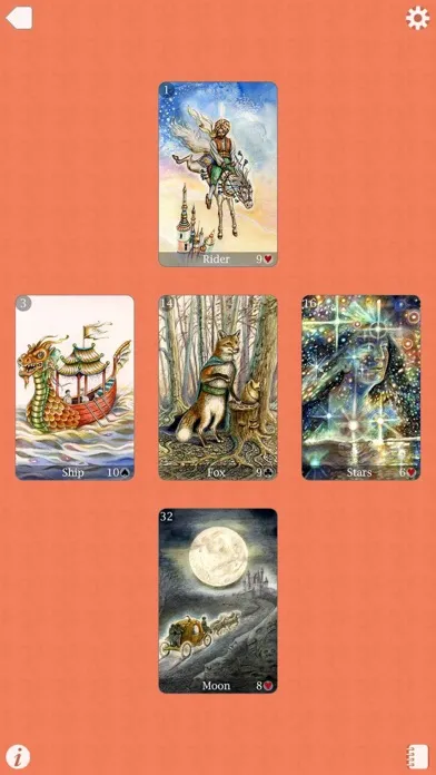 Capturas de pantalla de Fairy Tale Lenormand