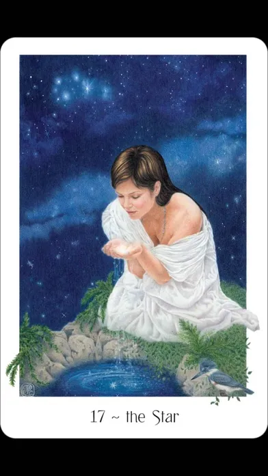 Capturas de tela do Gaian Tarot