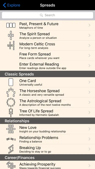 Capturas de pantalla de Ostara Tarot