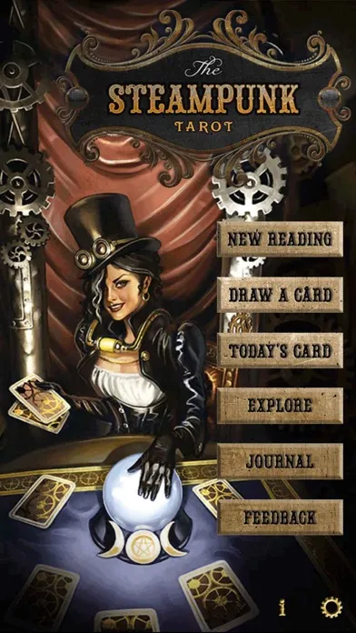 Steampunk Tarot スクリーンショット