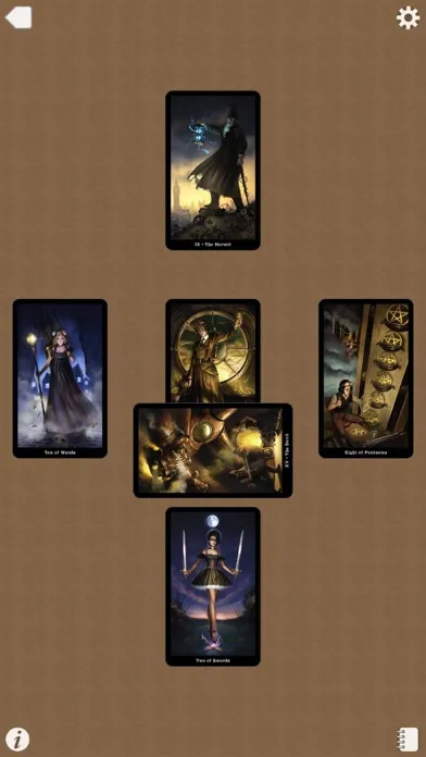 Steampunk Tarot スクリーンショット