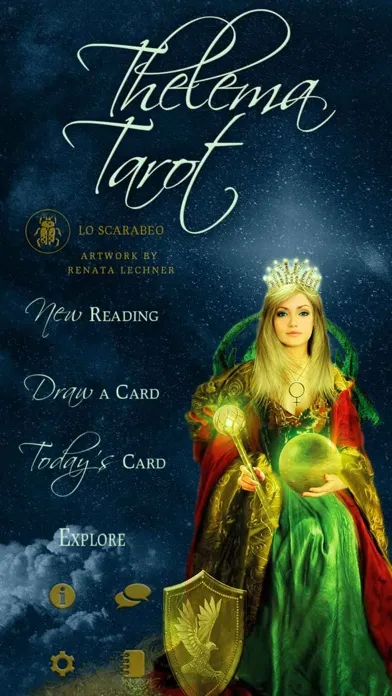Ảnh chụp màn hình của Thelema Tarot