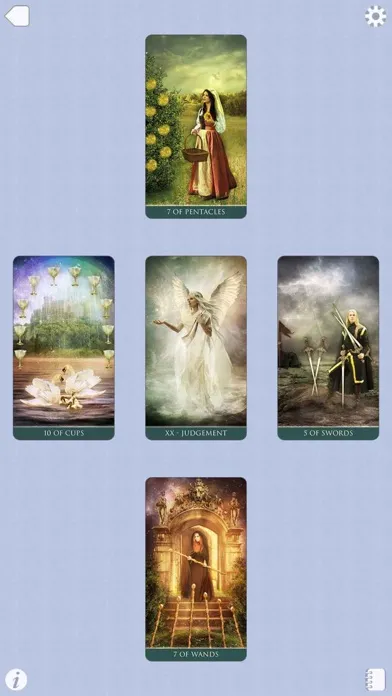 Ảnh chụp màn hình của Thelema Tarot