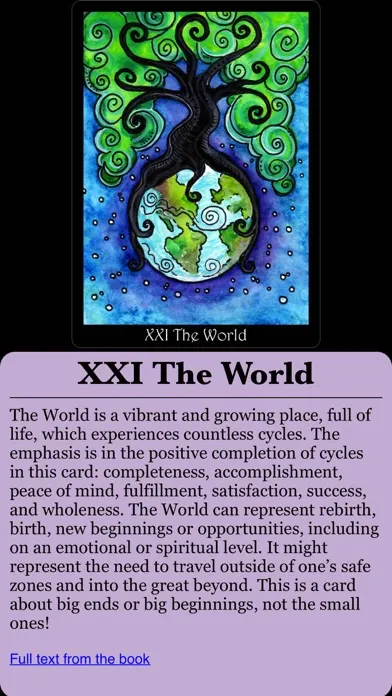 Ảnh chụp màn hình của Tarot of Trees