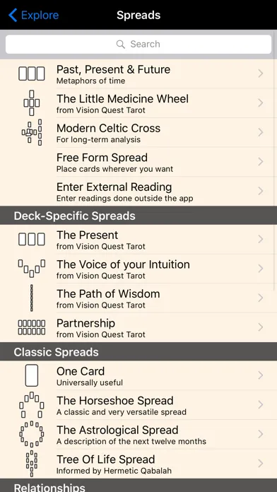 Vision Quest Tarot Screenshots
