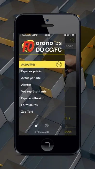 Capturas de tela do FO ORANO DS DO CY/FC