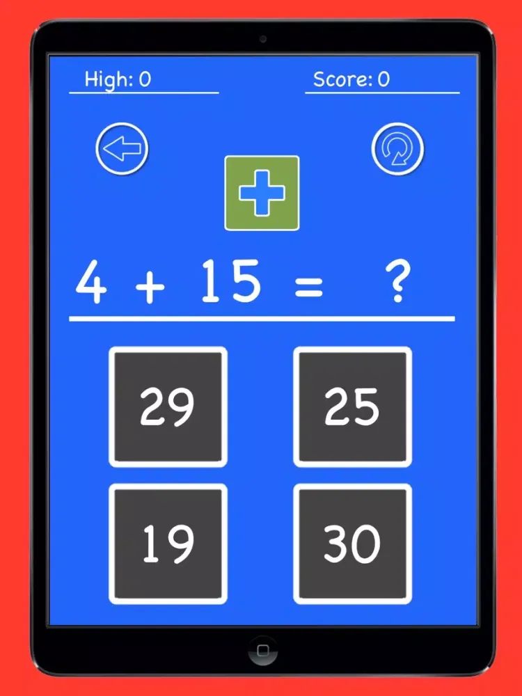 Capturas de tela do Math Kick iPad 