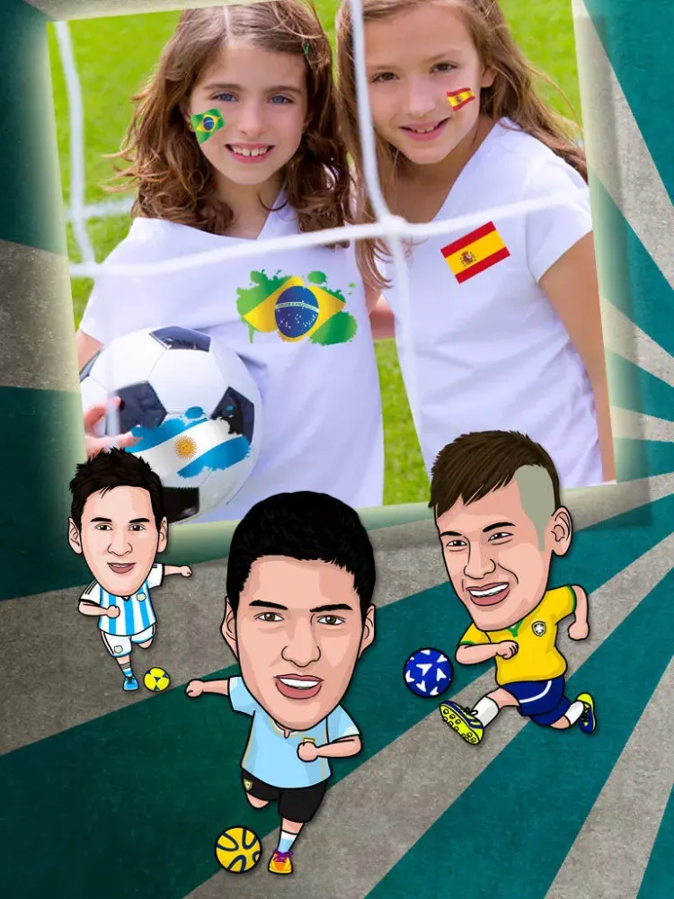 Tangkapan skrin Insta Football Camera : Ultimate Photo Soccer Player Fantasy Sticker iPad 