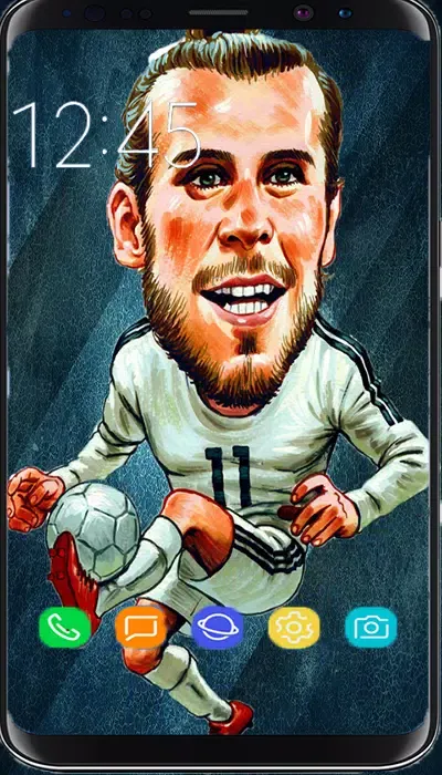 Ảnh chụp màn hình của Football players caricature