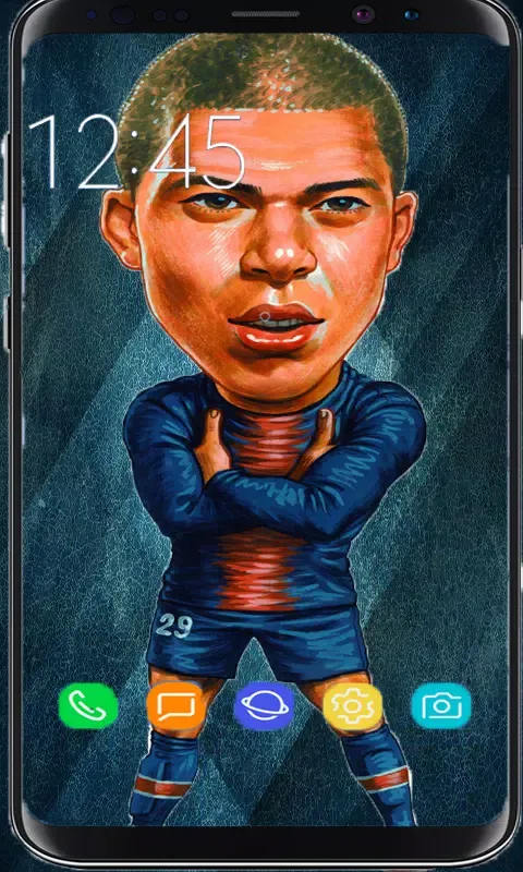 Ảnh chụp màn hình của Football players caricature