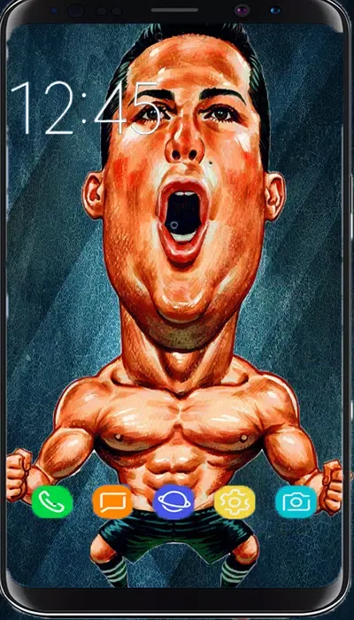 Ảnh chụp màn hình của Football players caricature