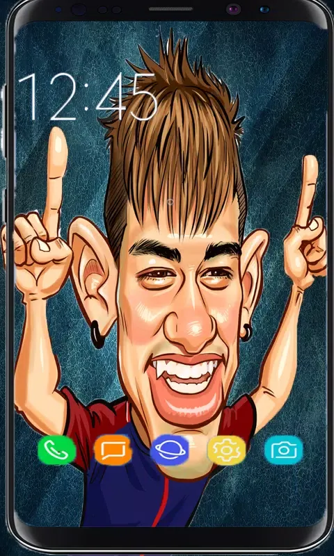 Ảnh chụp màn hình của Football players caricature