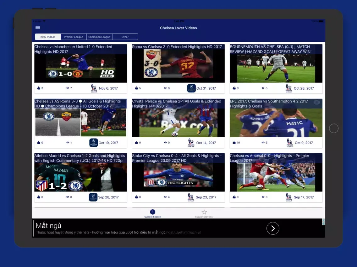 Tangkapan layar Chelsea Lover - CFC family iPad 