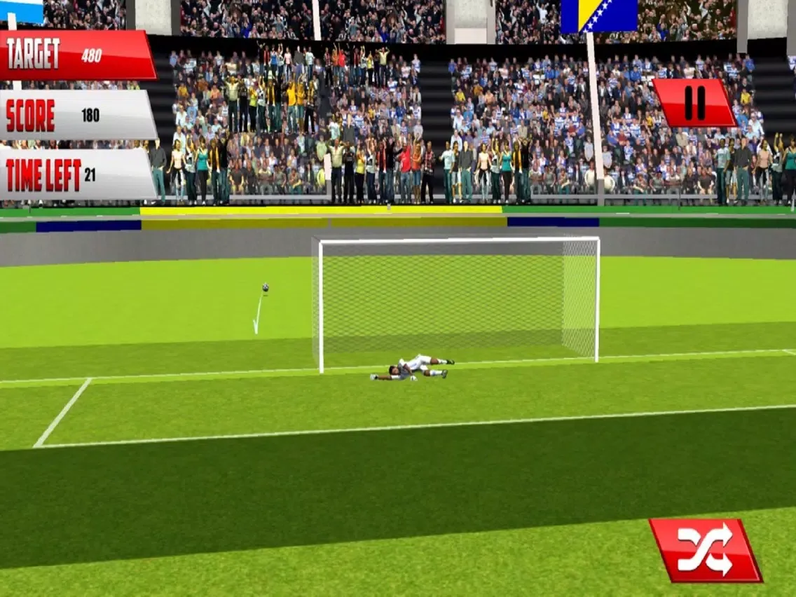 Football Fantasy Flick : Goal Shoot-out socc-er 3D iPad  سکرین شاٹس