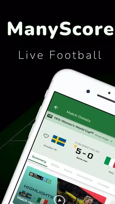 Live Score Football: ManyScore Screenshots
