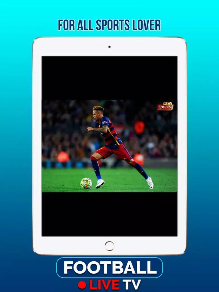 ภาพหน้าจอของ Football Live TV. iPad 
