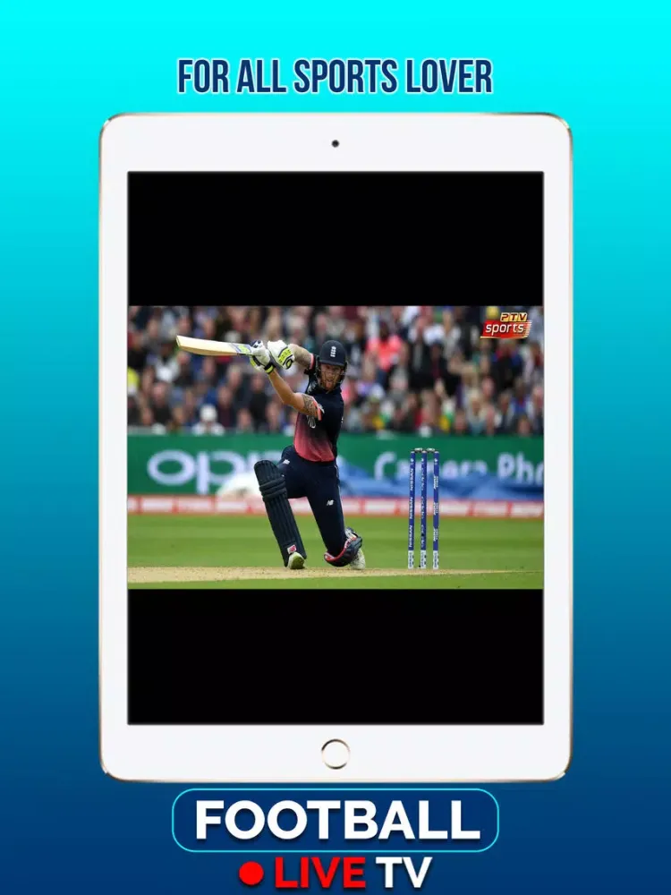 ภาพหน้าจอของ Football Live TV. iPad 