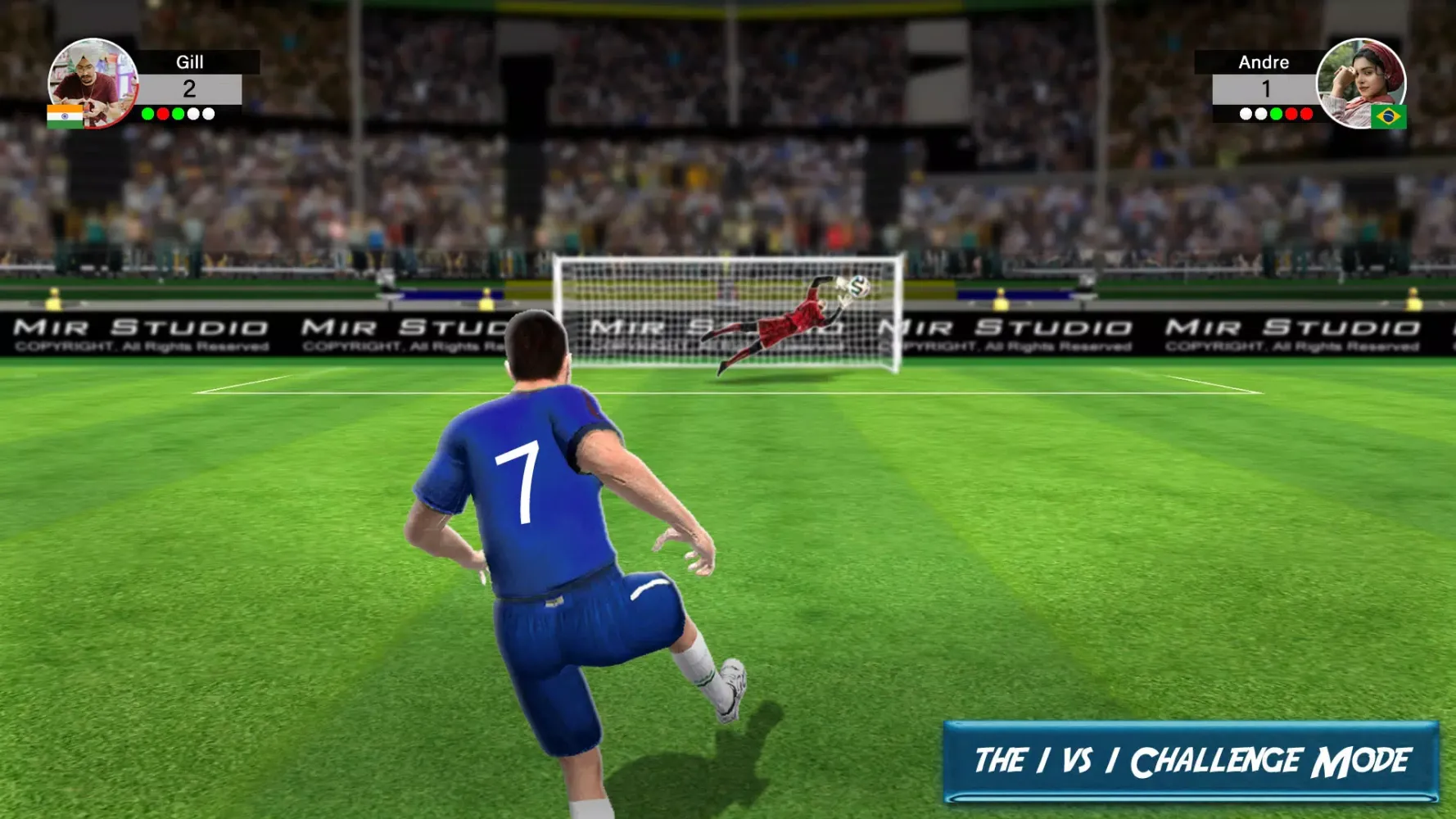 ภาพหน้าจอของ FootBall Penalty ShootOut