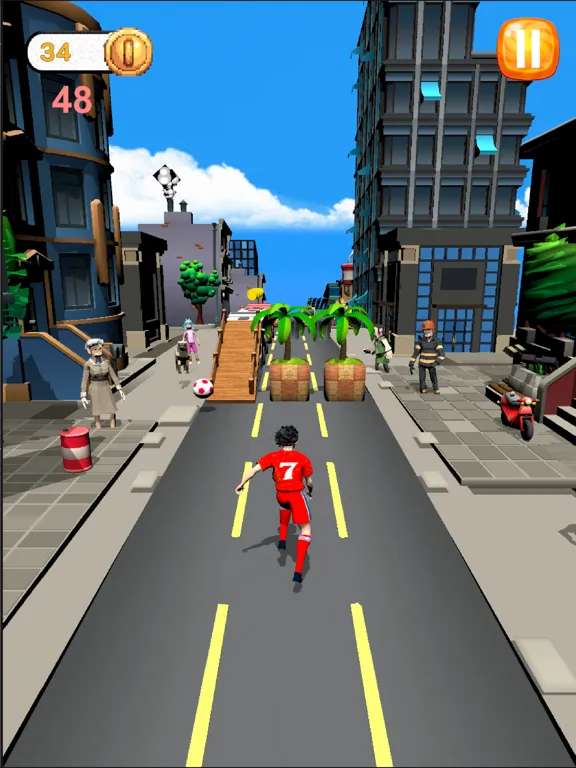 Kick And Run : Runner Game iPad  Screenshots