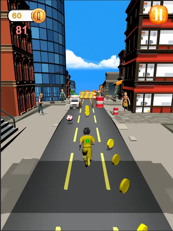 Kick And Run : Runner Game iPad  Screenshots