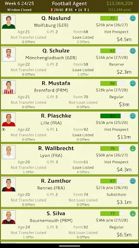 Screenshot di Football Agent