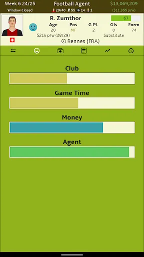 Screenshot di Football Agent