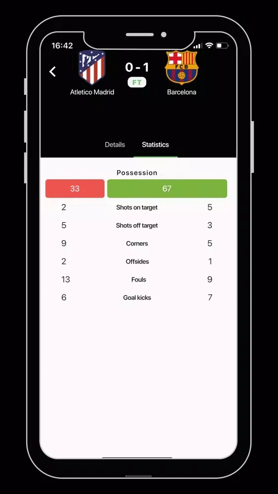 Capturas de pantalla de Footballers app