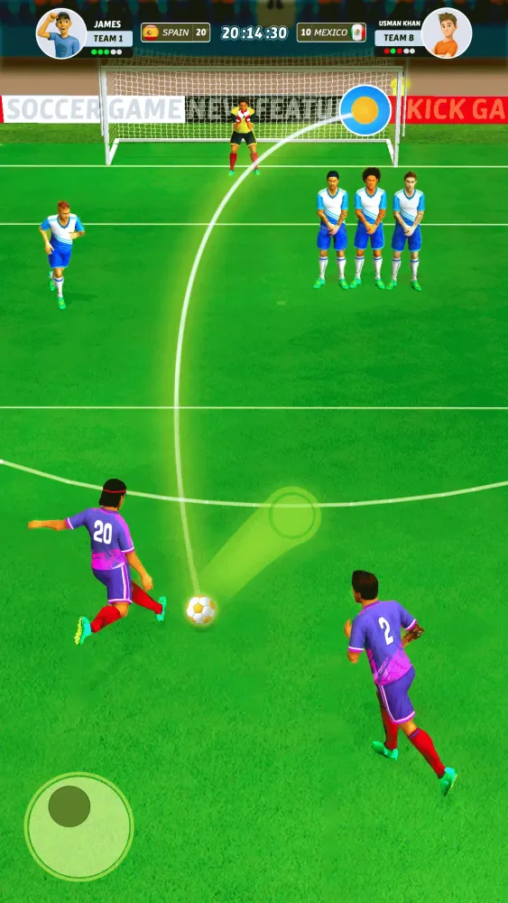 Penalty Kick Football Game Screenshots