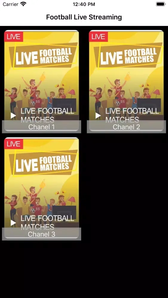 Zrzuty ekranu Football TV Live Streaming HD