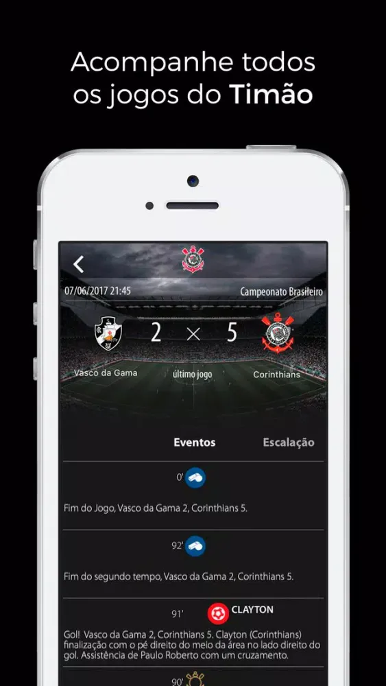 Zrzuty ekranu Corinthians Oficial