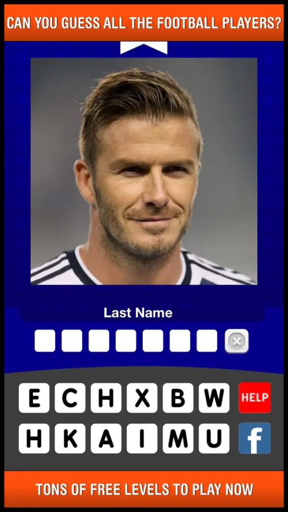Ảnh chụp màn hình của Football player logo team quiz game: guess who's the top new real fame soccer star face pic