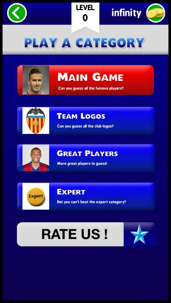 Ảnh chụp màn hình của Football player logo team quiz game: guess who's the top new real fame soccer star face pic