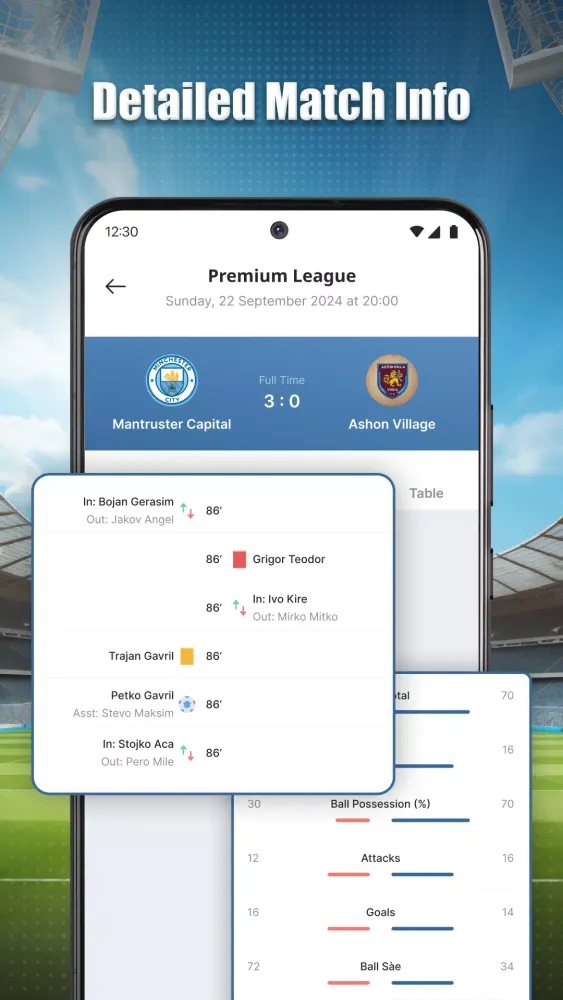 Capturas de tela do Live Score: Live Soccer Scores