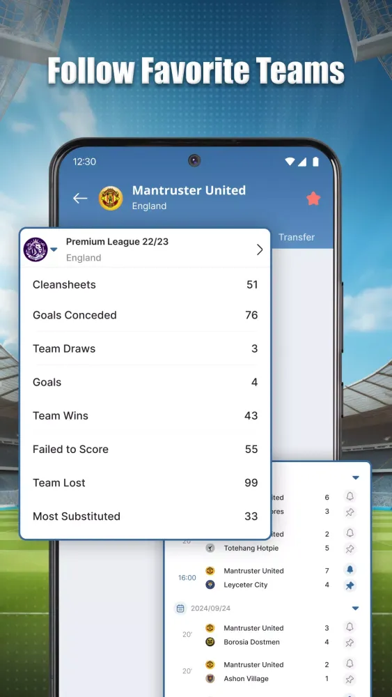 Capturas de tela do Live Score: Live Soccer Scores