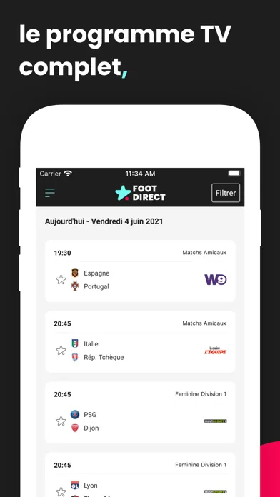 ภาพหน้าจอของ Foot Direct - live score