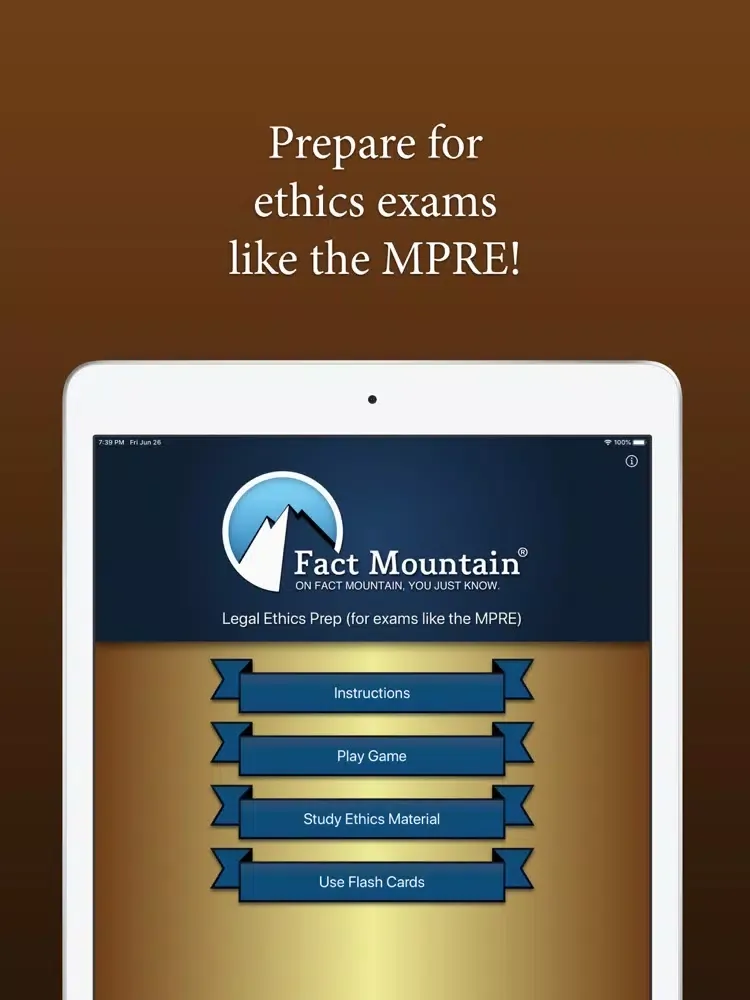 Legal Ethics Fact Mountain iPad  Ekran Görüntüleri